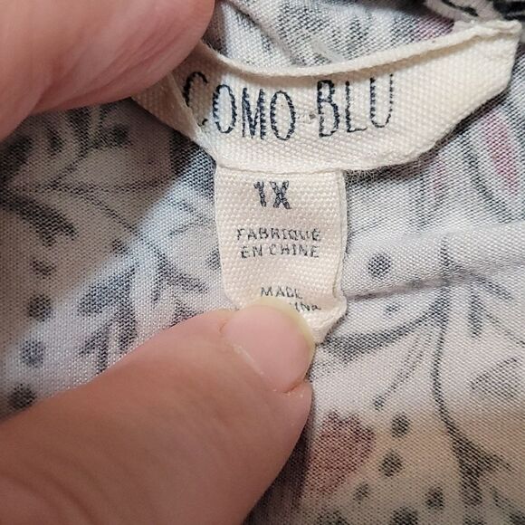 Como blu boho cold shoulder top - Picture 6 of 8